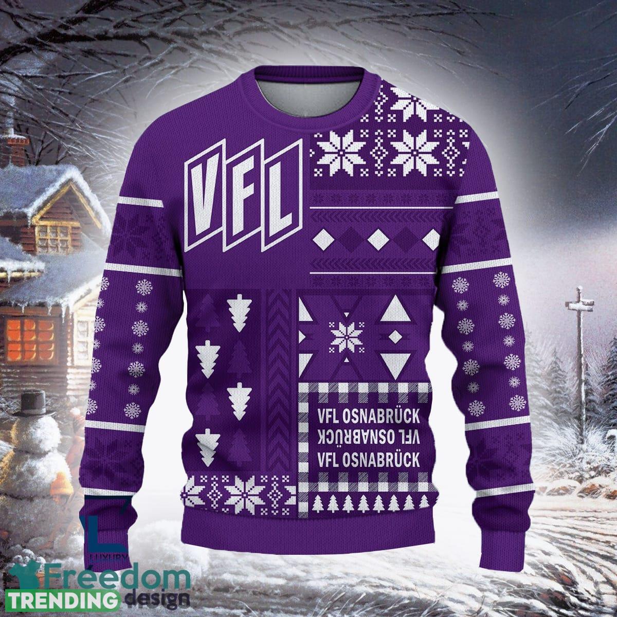 VfL Osnabruck Retro Bundesliga Logo Team Design Ugly Christmas Sweater For Fans Gift 3D Sweater VfL Osnabruck Retro Bundesliga Logo Team Design Ugly Christmas Sweater For Fans Gift 3D Sweater