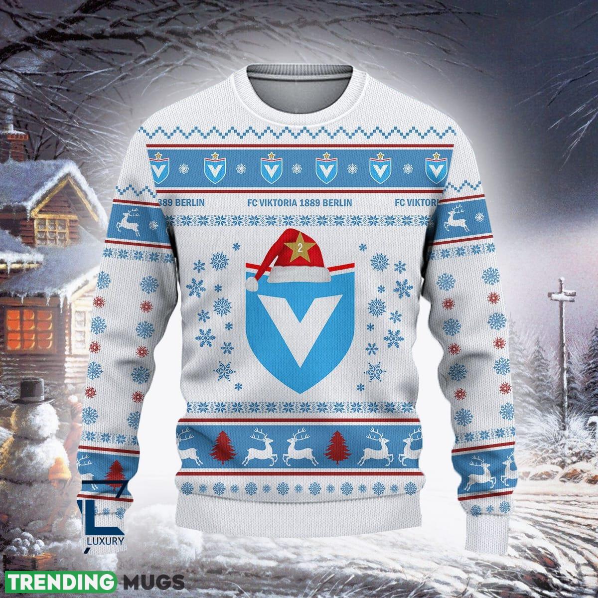 Viktoria Berlin Paradise Bundesliga Logo Team Design Ugly Christmas Sweater For Fans Gift - Viktoria Berlin Designer Bundesliga Ugly Christmas Sweater For Fans Gift Viktoria Berlin Paradise Bundesliga Logo Team Design Ugly Christmas Sweater For Fans Gift - Viktoria Berlin Designer Bundesliga Ugly Christmas Sweater For Fans Gift