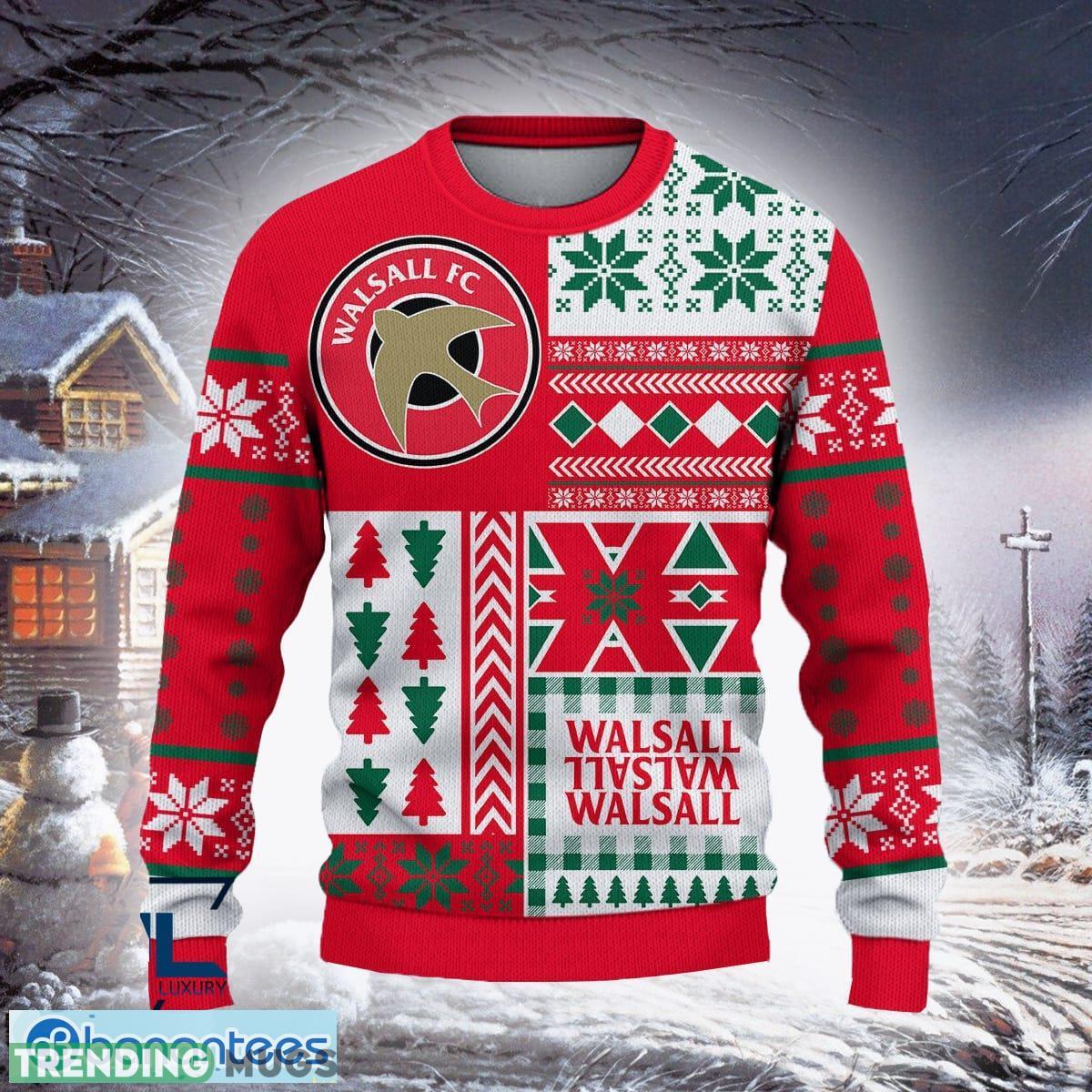 Walsall FC Hula Efl Logo Team Ugly Christmas Sweater For Fans Gift Unisex Sweatshirt 3D Sweater Walsall FC Hula Efl Logo Team Ugly Christmas Sweater For Fans Gift Unisex Sweatshirt 3D Sweater
