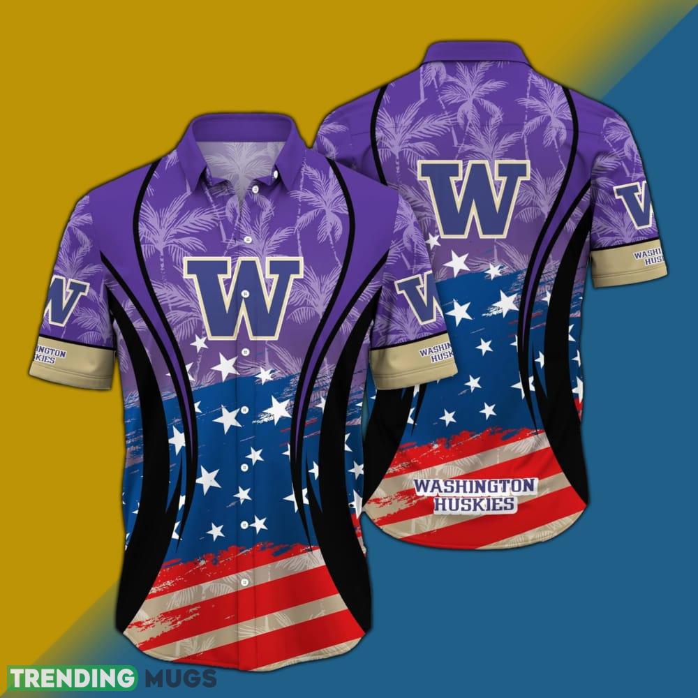 Washington Huskies NCAA Flag American Hawaiian Shirt Short Sleeve - Washington Huskies NCAA Flag American Hawaiian Shirt Short Sleeve Photo 2 Washington Huskies NCAA Flag American Hawaiian Shirt Short Sleeve - Washington Huskies NCAA Flag American Hawaiian Shirt Short Sleeve Photo 2