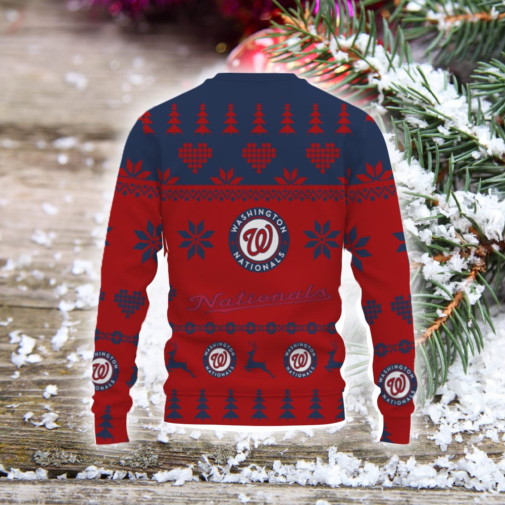 Washington Nationals Merry Christmas Tree Christmas Sweater Unisex Sweatshirt For Fans Gift Holiday Christmas 3D Sweater Washington Nationals Merry Christmas Tree Christmas Sweater Unisex Sweatshirt For Fans Gift Holiday Christmas 3D Sweater