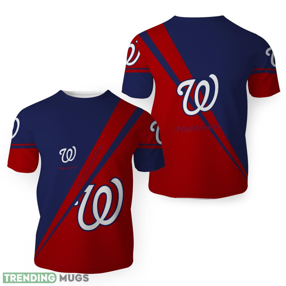 Washington Nationals Minimalist Style 3D T Shirt - Washington Nationals Minimalist Style 3D T Shirt