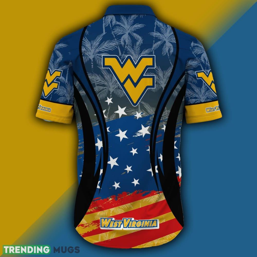 West Virginia Mountaineers NCAA Flag American Hawaiian Shirt Short Sleeve Hawaiian Shirt West Virginia Mountaineers NCAA Flag American Hawaiian Shirt Short Sleeve Hawaiian Shirt