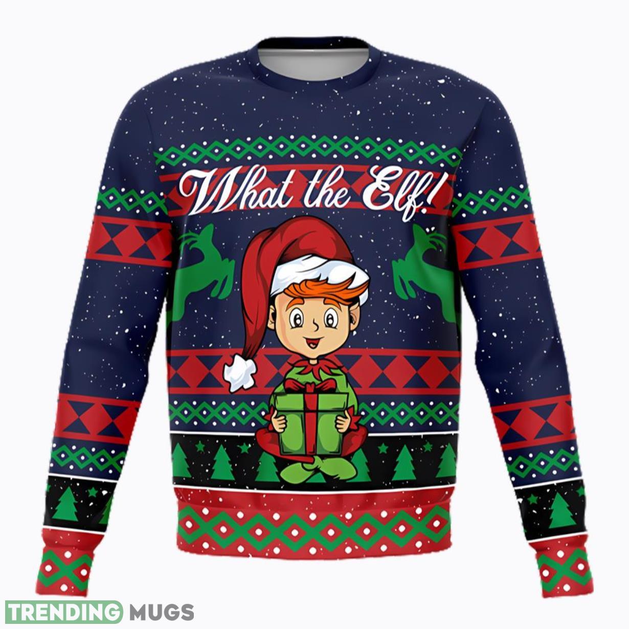 What The Elf Ugly Christmas Sweater Product Photo 1 What The Elf Ugly Christmas Sweater Product Photo 1