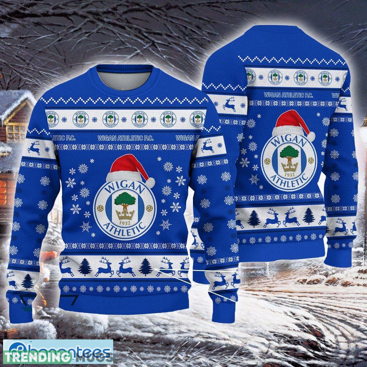 Wigan Athletic Vacation Efl Logo Team Ugly Christmas Sweater For Fans Gift Unisex Sweatshirt 3D Sweater Wigan Athletic Vacation Efl Logo Team Ugly Christmas Sweater For Fans Gift Unisex Sweatshirt 3D Sweater