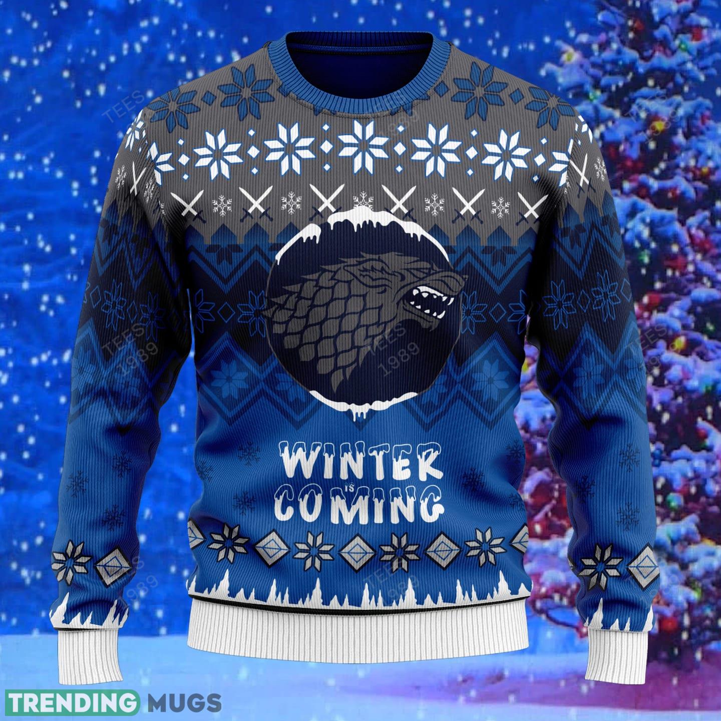 Winter Is Coming Stark Knitted Xmas Sweater Gift Men And Women 3D Sweater Winter Is Coming Stark Knitted Xmas Sweater Gift Men And Women 3D Sweater