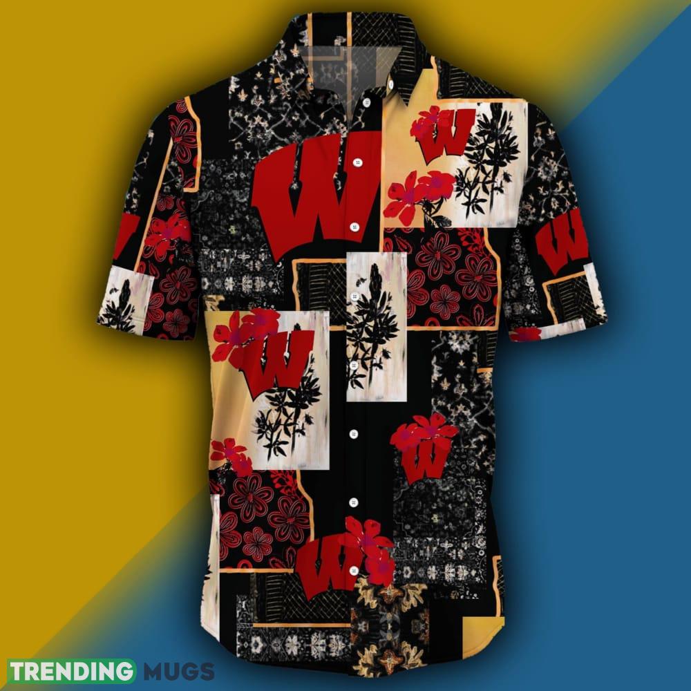Wisconsin Badgers Map US Pattern Hawaiian Shirt Short Sleeve For Men And Women Hawaiian Shirt Wisconsin Badgers Map US Pattern Hawaiian Shirt Short Sleeve For Men And Women Hawaiian Shirt