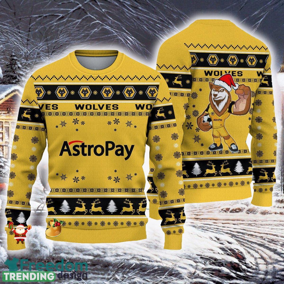 Wolverhampton Wanderers F.C Premier League Logo Team Design Ugly Christmas Sweaters For Fans Gift - Wolverhampton Wanderers F.C Premier League Logo Team Design Ugly Christmas Sweaters For Fans Gift Wolverhampton Wanderers F.C Premier League Logo Team Design Ugly Christmas Sweaters For Fans Gift - Wolverhampton Wanderers F.C Premier League Logo Team Design Ugly Christmas Sweaters For Fans Gift