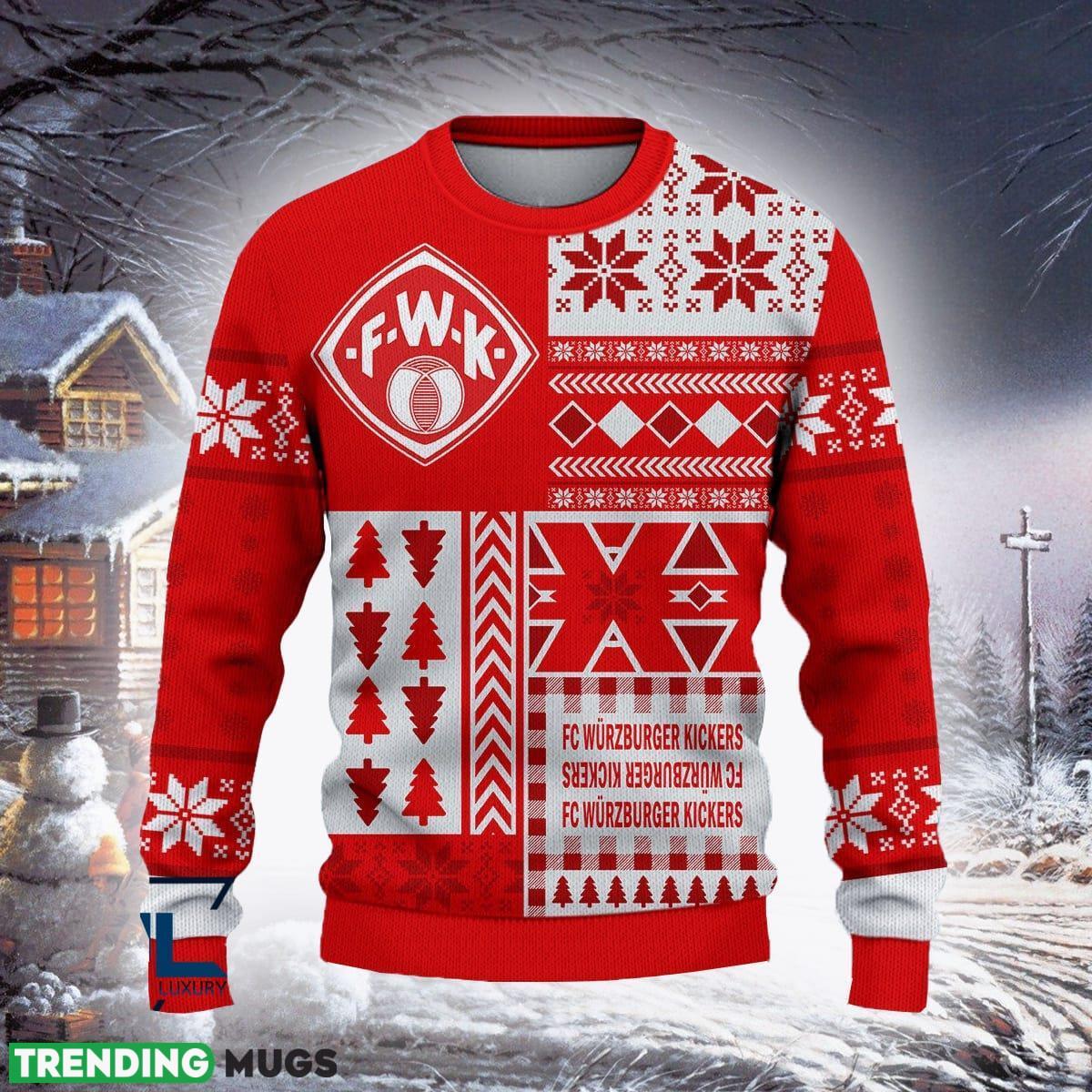 Wurzburger Kickers Island Bundesliga Logo Team Design Ugly Christmas Sweater For Fans Gift - Würzburger Kickers Exotic Bundesliga Ugly Christmas Sweater For Fans Gift Wurzburger Kickers Island Bundesliga Logo Team Design Ugly Christmas Sweater For Fans Gift - Würzburger Kickers Exotic Bundesliga Ugly Christmas Sweater For Fans Gift
