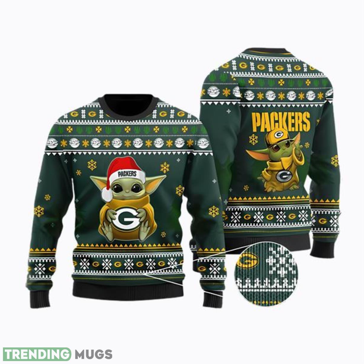 Yoda baby Love Green Bay Packers Ugly Christmas Sweater Product Photo 1 Yoda baby Love Green Bay Packers Ugly Christmas Sweater Product Photo 1