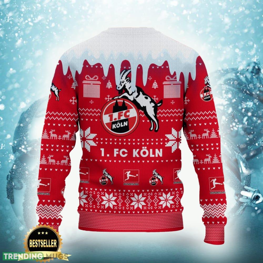 1 FC Koln Logo Ugly Christmas Sweater New Gift For Men And Women Custom Name 3D Sweater 1 FC Koln Logo Ugly Christmas Sweater New Gift For Men And Women Custom Name 3D Sweater