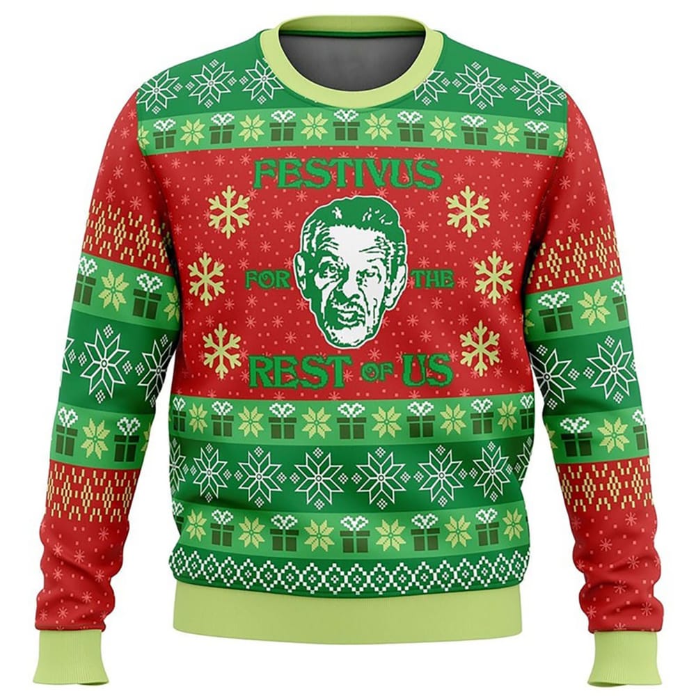 A Festivus for the Rest Ugly Christmas Sweater Funny Show Xmas Christmas Gift For Men Women Kid Merry Christmas Sweater - 211123-090653 A Festivus for the Rest Ugly Christmas Sweater Funny Show Xmas Christmas Gift For Men Women Kid Merry Christmas Sweater - 211123-090653