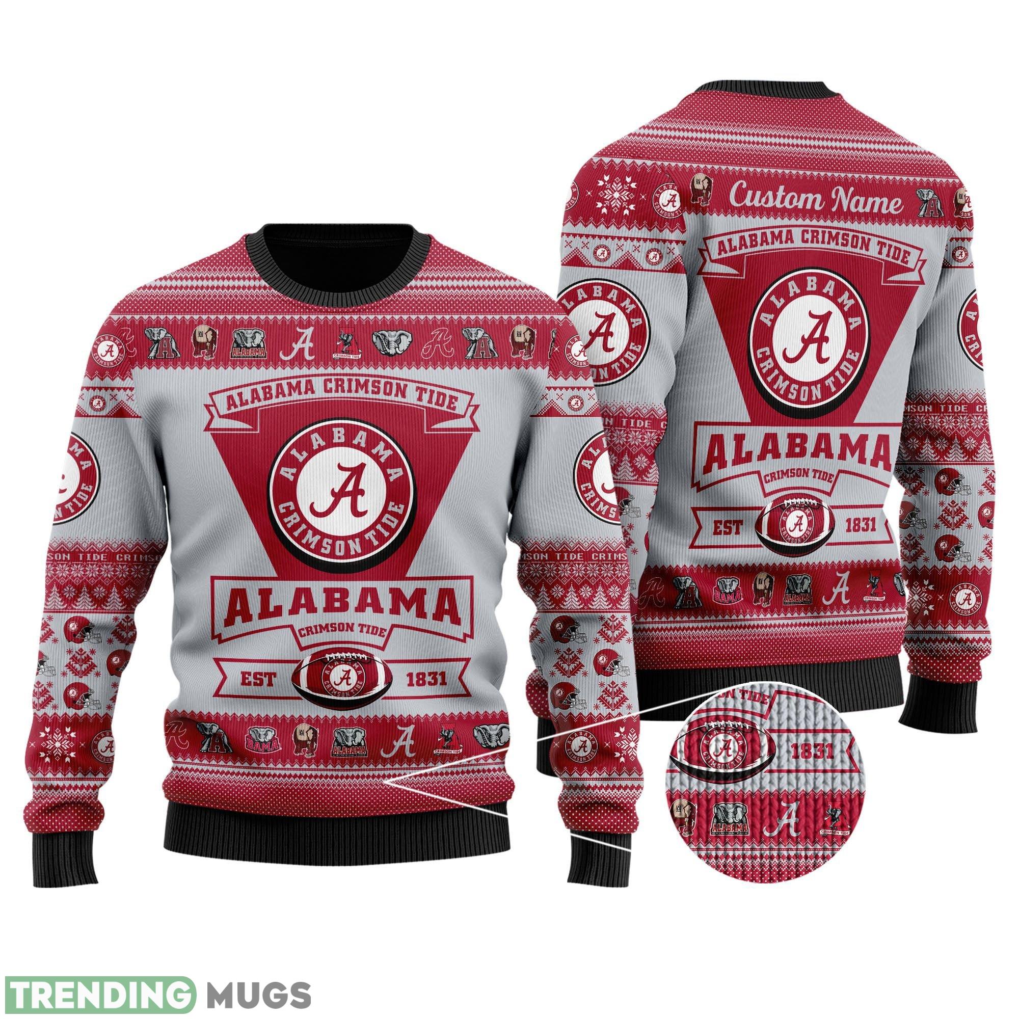 Alabama Crimson Tide Football Team Logo Personalized Ugly Christmas Sweater Perfect Holiday Gift - Alabama Crimson Tide Football Team Logo Personalized Ugly Christmas Sweater Perfect Holiday Gift_2 Alabama Crimson Tide Football Team Logo Personalized Ugly Christmas Sweater Perfect Holiday Gift - Alabama Crimson Tide Football Team Logo Personalized Ugly Christmas Sweater Perfect Holiday Gift_2