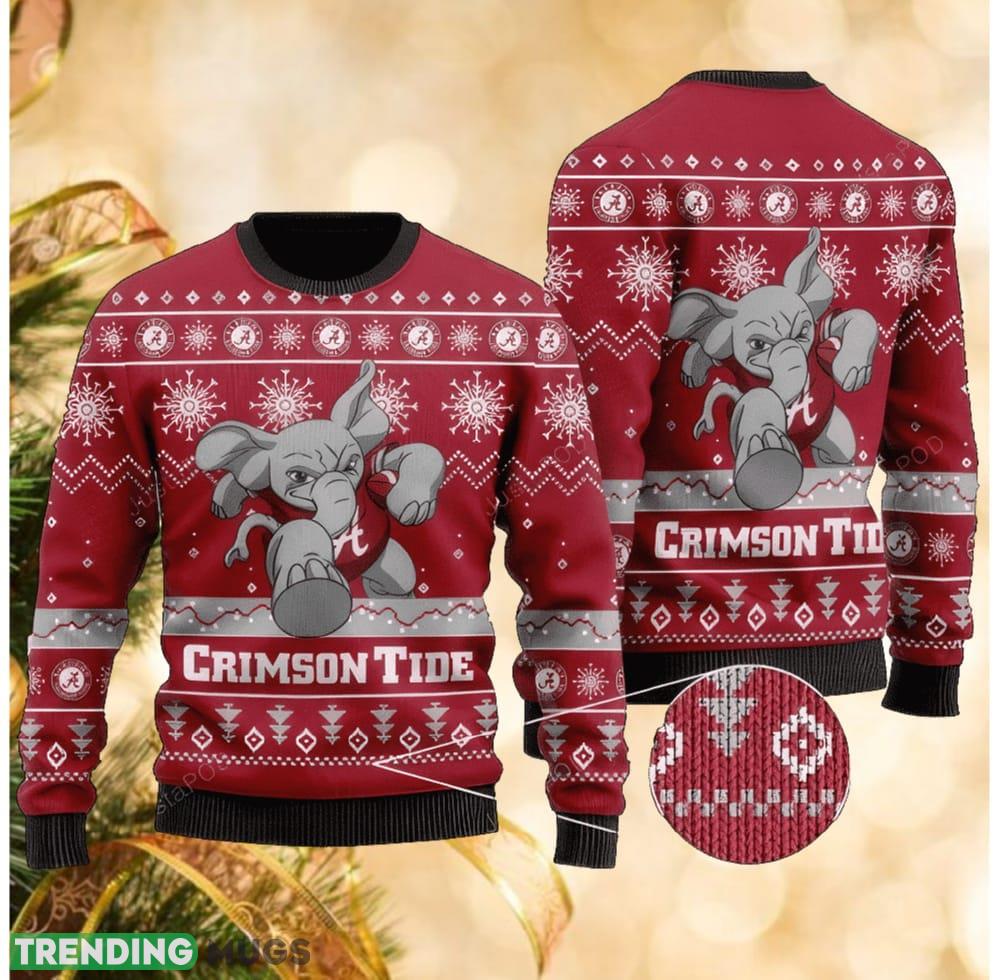 Alabama Crimson Tide Football Ugly Christmas 3D Sweater Holiday - Alabama Crimson Tide Football Ugly Christmas 3D Sweater Holiday Alabama Crimson Tide Football Ugly Christmas 3D Sweater Holiday - Alabama Crimson Tide Football Ugly Christmas 3D Sweater Holiday