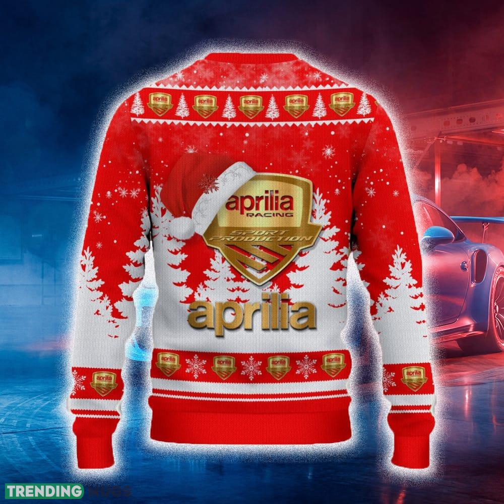 Aprilia Ugly Christmas Sweater Tree Santa Hat Car For Fans Gift Familys Holidays 3D Sweater Aprilia Ugly Christmas Sweater Tree Santa Hat Car For Fans Gift Familys Holidays 3D Sweater
