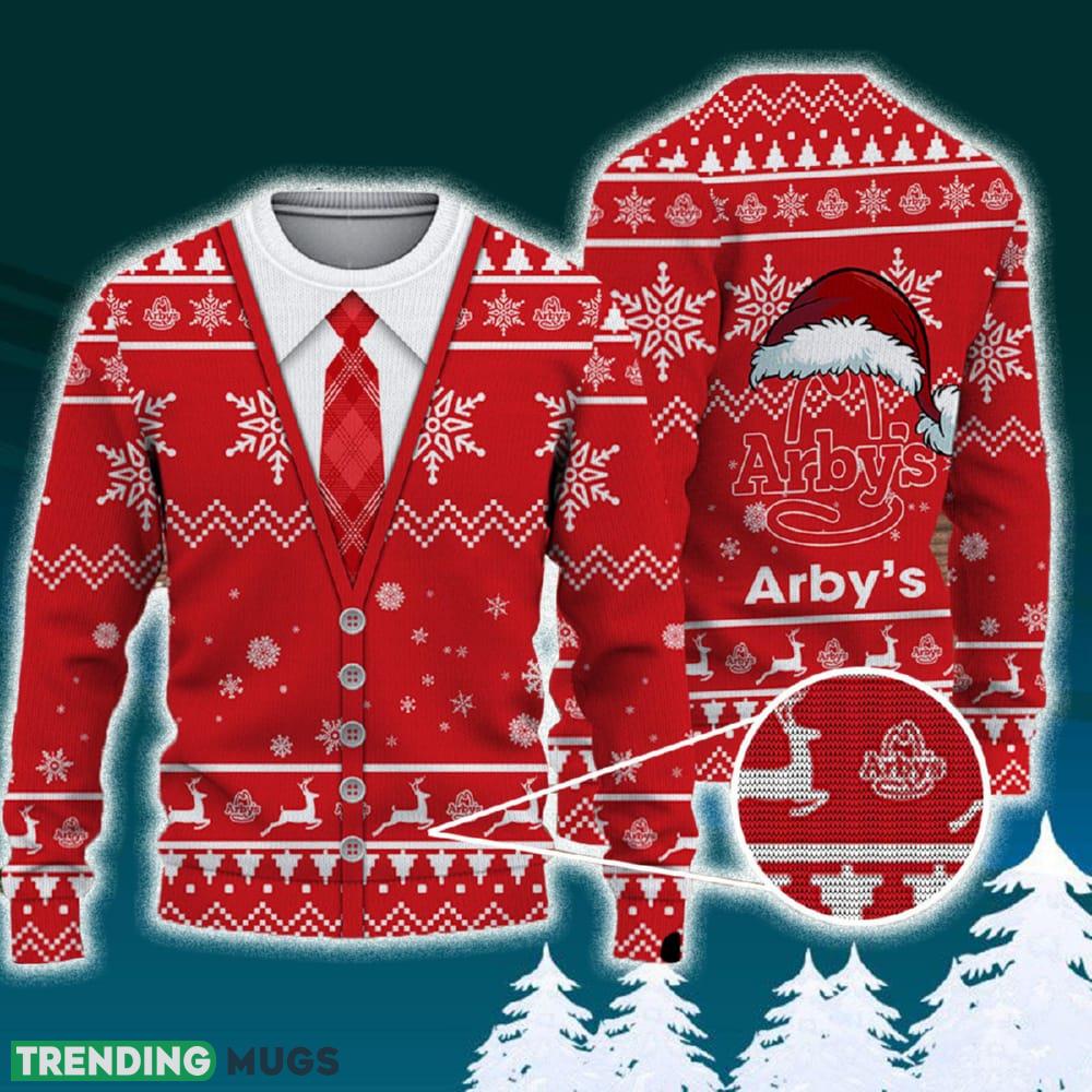 arby's XTHS2182 Vest Collar 3D Ugly Christmas Sweater Santa Hat New For Men And Women 3D Sweater arby's XTHS2182 Vest Collar 3D Ugly Christmas Sweater Santa Hat New For Men And Women - arby's Vest Collar 3D Ugly Christmas Sweater Santa Hat New For Men And Women
