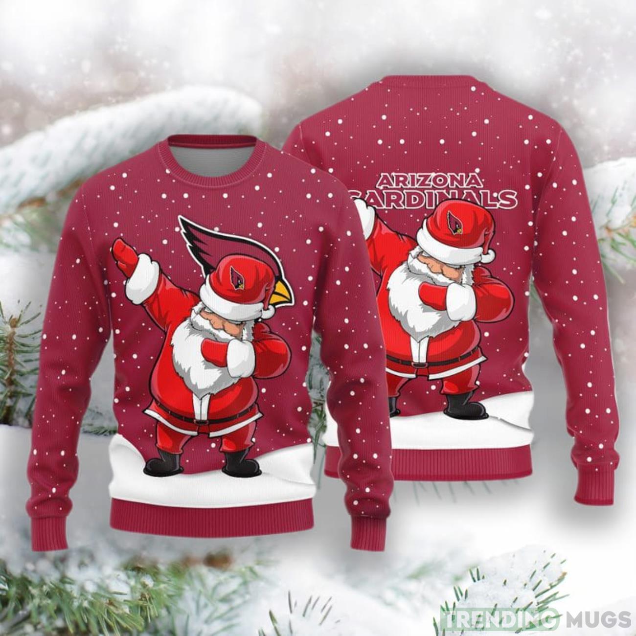 Arizona Cardinals Dab Santa New Style Knitted Sweater Product Photo 1