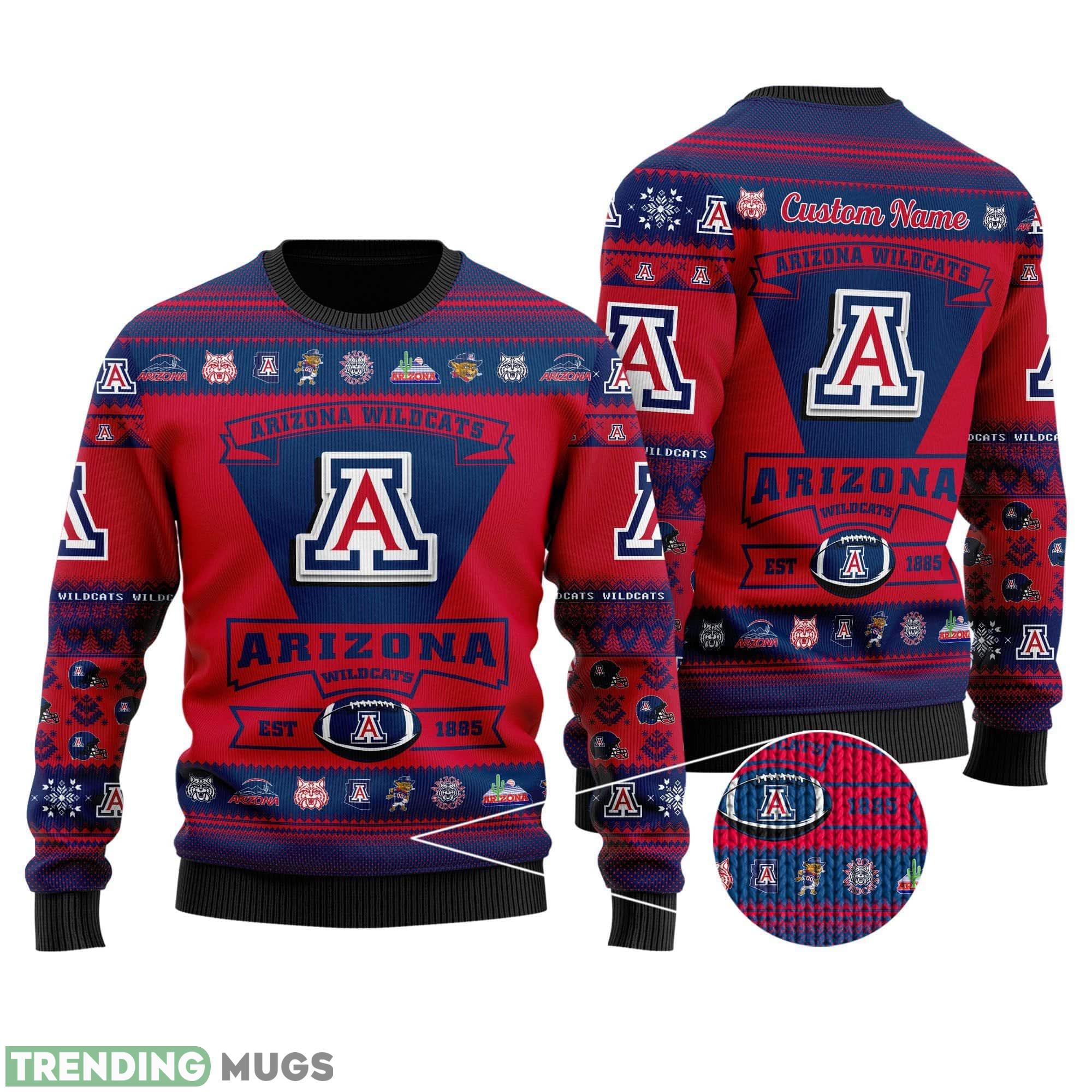 Arizona Wildcats Football Team Logo Ugly Christmas Sweater Festive Custom Name - Arizona Wildcats Football Team Logo Ugly Christmas Sweater Festive Custom Name Arizona Wildcats Football Team Logo Ugly Christmas Sweater Festive Custom Name - Arizona Wildcats Football Team Logo Ugly Christmas Sweater Festive Custom Name