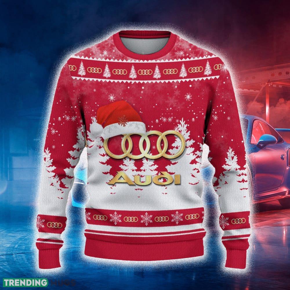 Audi Ugly Christmas Sweater Tree Santa Hat Car For Fans Gift Familys Holidays - Audi Ugly Christmas Sweater_2 Audi Ugly Christmas Sweater Tree Santa Hat Car For Fans Gift Familys Holidays - Audi Ugly Christmas Sweater_2