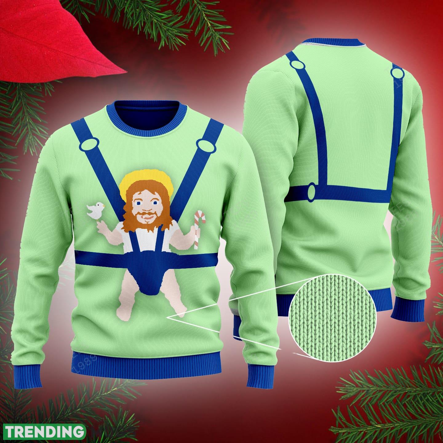 Baby Jesus Ugly Christmas Sweater AOP Gift Holidays - Baby Jesus Ugly Christmas Sweater AOP Gift Holidays