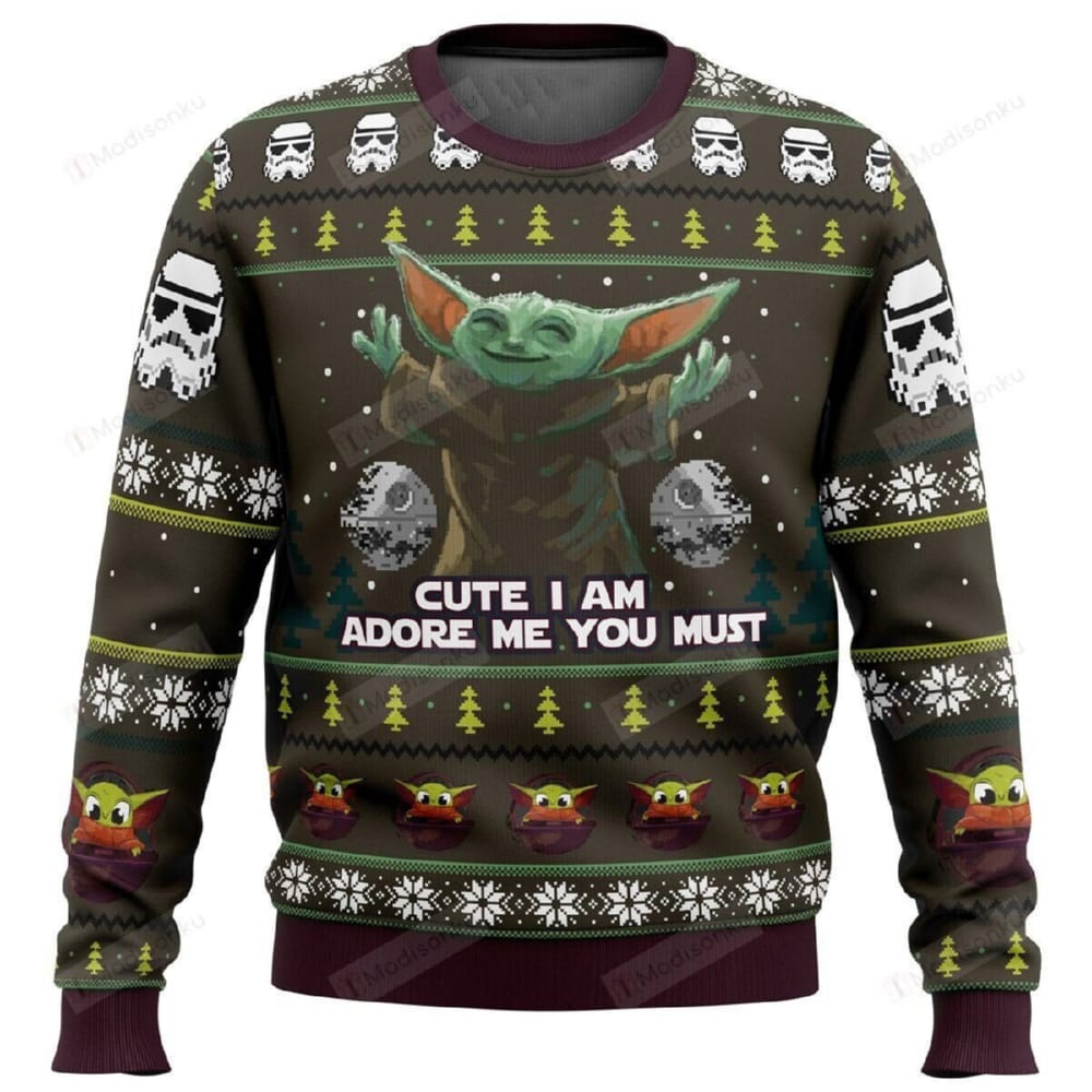 Baby Yoda Cute I Am Star Wars The Mandalorian Baby Yoda Groot Christmas Shirt Wars Christmas Shirt Sweater - 221123-111941