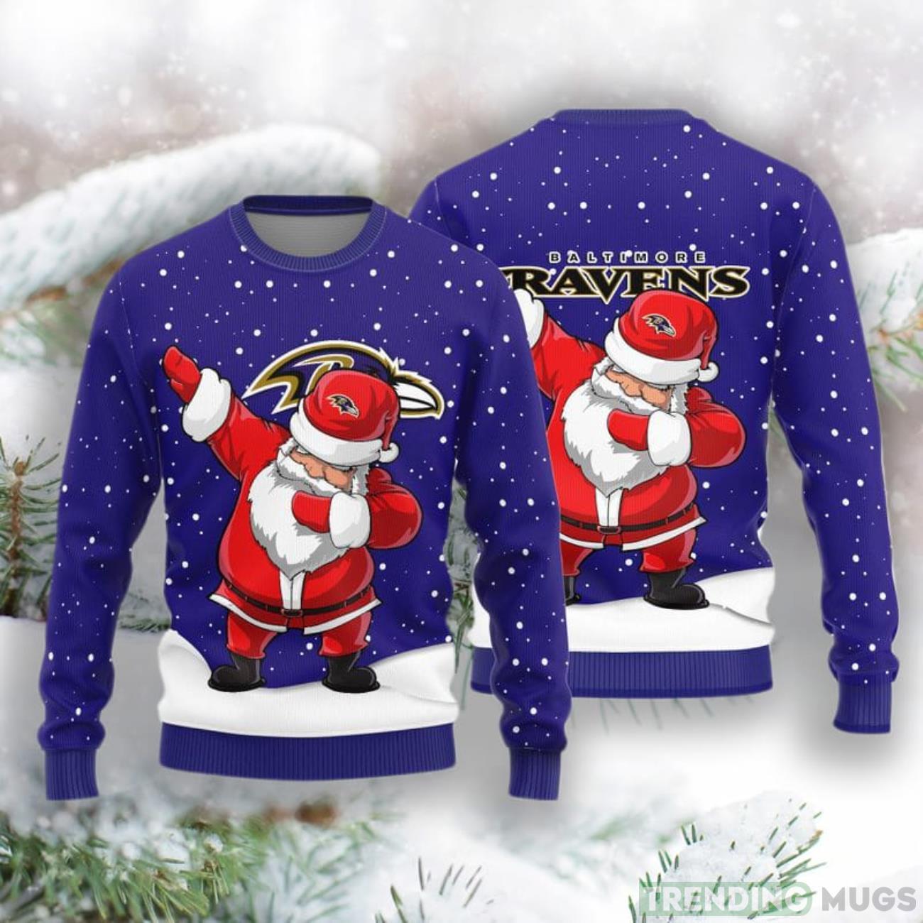 Baltimore Ravens Dab Santa New Style Knitted Sweater Product Photo 1 Baltimore Ravens Dab Santa New Style Knitted Sweater Product Photo 1