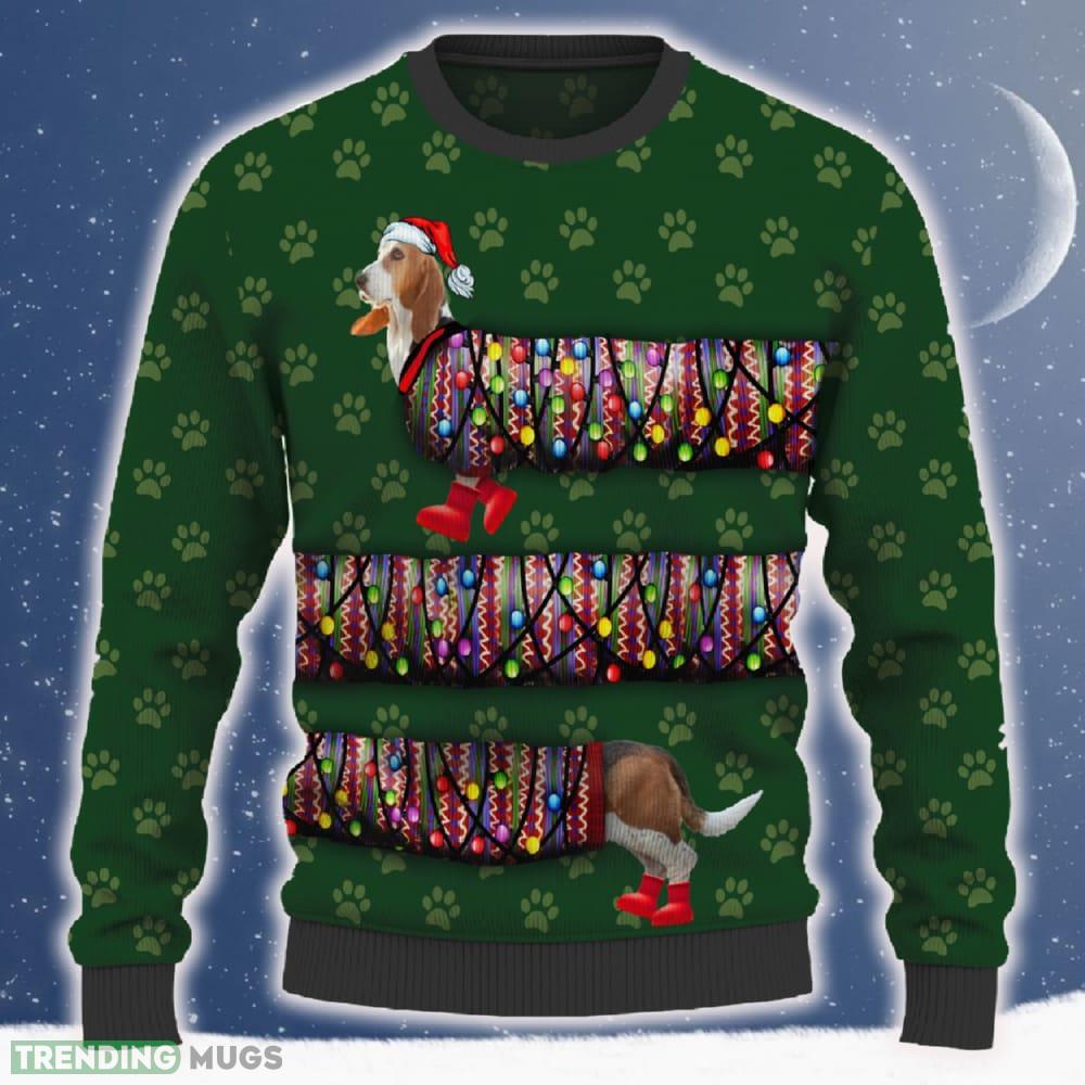 Basset Hound Ugly Christmas Sweater 2023 Trending Hot Pattern For Fans Gift - Basset Hound Ugly Christmas Sweater_ 1 Basset Hound Ugly Christmas Sweater 2023 Trending Hot Pattern For Fans Gift - Basset Hound Ugly Christmas Sweater_ 1