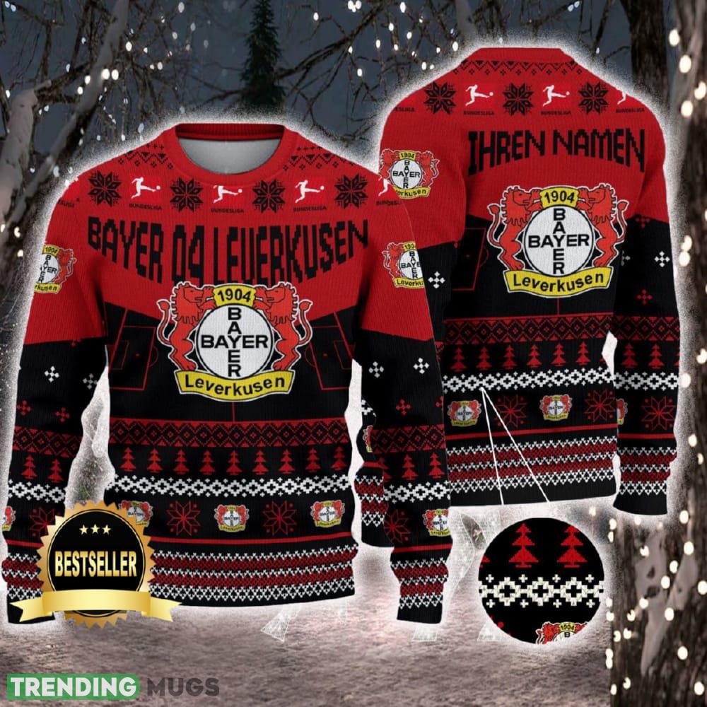 Bayer 04 Leverkusen Ugly Christmas Sweater Logo Custom Name Gift Fans - Bayer 04 Leverkusen Ugly Christmas Sweater Logo Custom Name Gift Fans Bayer 04 Leverkusen Ugly Christmas Sweater Logo Custom Name Gift Fans - Bayer 04 Leverkusen Ugly Christmas Sweater Logo Custom Name Gift Fans