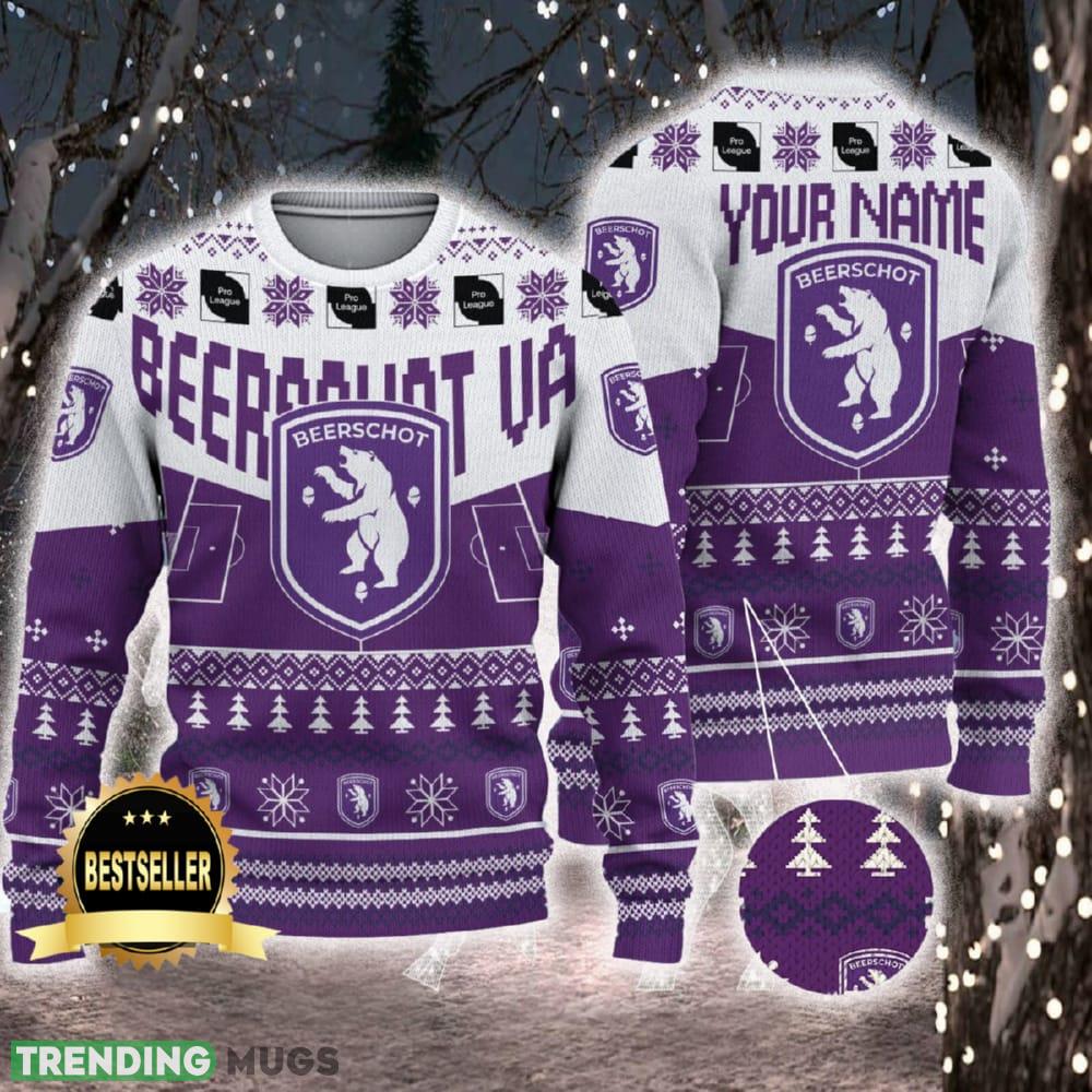 Beerschot VA Ugly Christmas Sweater Logo Custom Name Gift Fans - Beerschot VA Ugly Christmas Sweater Logo Custom Name Gift Fans Beerschot VA Ugly Christmas Sweater Logo Custom Name Gift Fans - Beerschot VA Ugly Christmas Sweater Logo Custom Name Gift Fans