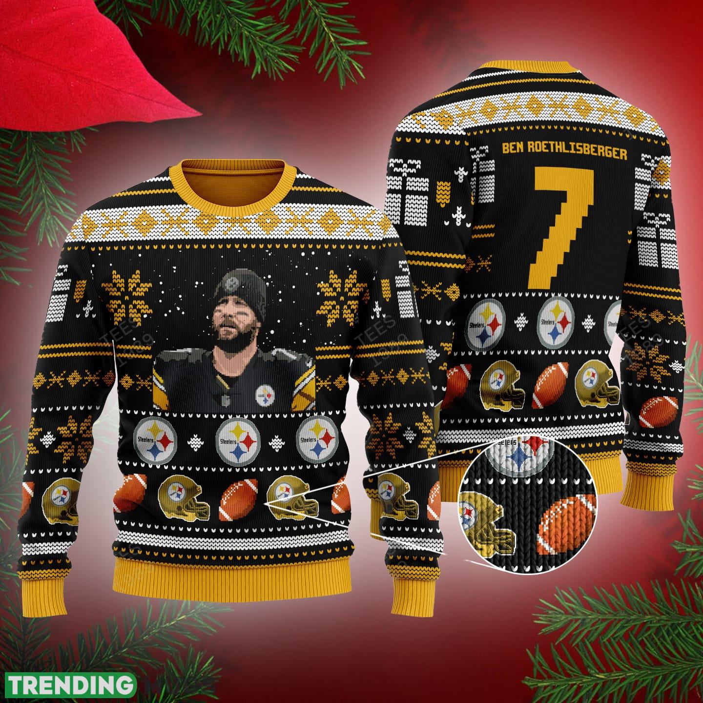 Ben Roethlisberger pittsburgh steelers NFL Knitted Christmas Sweater AOP For Men And Women - Ben Roethlisberger pittsburgh steelers NFL Knitted Christmas Sweater AOP For Men And Women Ben Roethlisberger pittsburgh steelers NFL Knitted Christmas Sweater AOP For Men And Women - Ben Roethlisberger pittsburgh steelers NFL Knitted Christmas Sweater AOP For Men And Women
