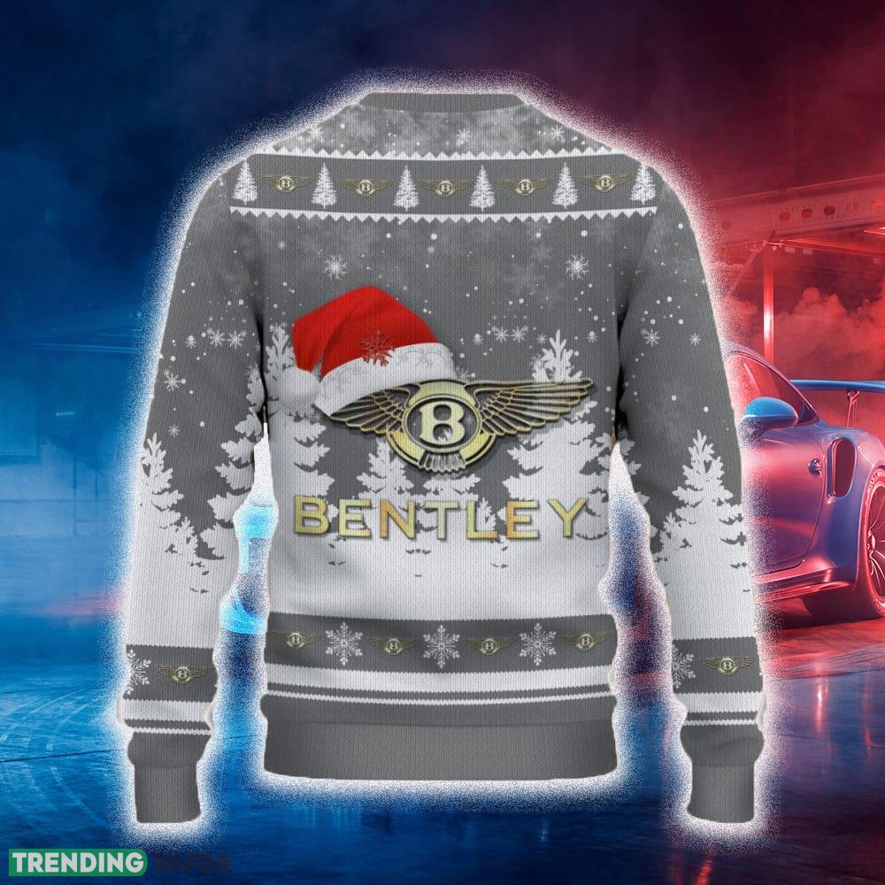 Bentley Ugly Christmas Sweater Tree Santa Hat Car For Fans Gift Familys Holidays 3D Sweater Bentley Ugly Christmas Sweater Tree Santa Hat Car For Fans Gift Familys Holidays 3D Sweater