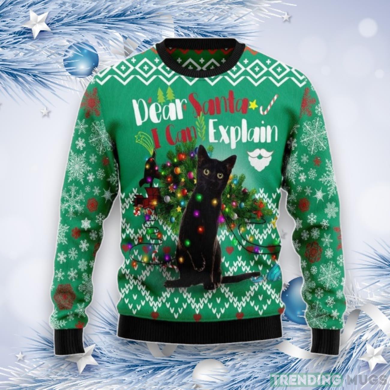 Black Cat I Can Explain Ugly Christmas Sweater, Black Cat I Can Explain 3D All Over Printed Sweater Product Photo 1 Black Cat I Can Explain Ugly Christmas Sweater, Black Cat I Can Explain 3D All Over Printed Sweater Product Photo 1