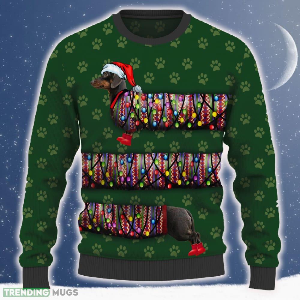 Black Dachshund Ugly Christmas Sweater 2023 Trending Hot Pattern For Fans Gift - Black Dachshund Ugly Christmas Sweater_ 1 Black Dachshund Ugly Christmas Sweater 2023 Trending Hot Pattern For Fans Gift - Black Dachshund Ugly Christmas Sweater_ 1