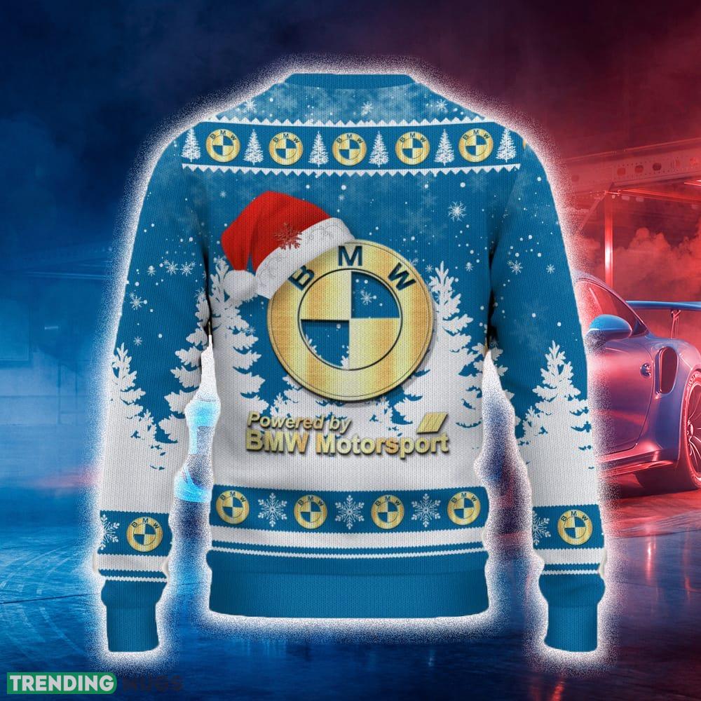 BMW Motorsport Ugly Christmas Sweater Tree Santa Hat Car For Fans Gift Familys Holidays 3D Sweater BMW Motorsport Ugly Christmas Sweater Tree Santa Hat Car For Fans Gift Familys Holidays 3D Sweater