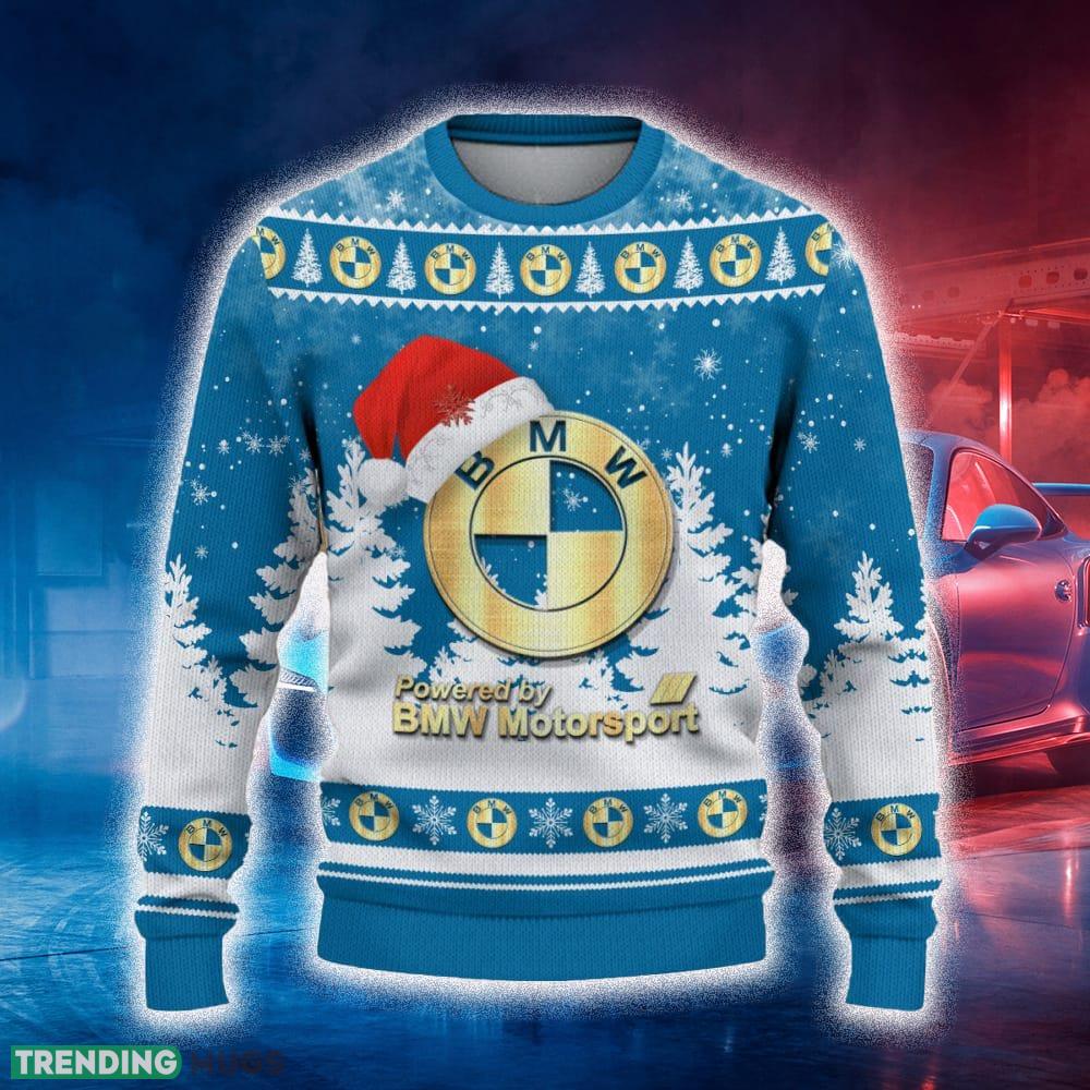 BMW Motorsport Ugly Christmas Sweater Tree Santa Hat Car For Fans Gift Familys Holidays - BMW Motorsport Ugly Christmas Sweater_2 BMW Motorsport Ugly Christmas Sweater Tree Santa Hat Car For Fans Gift Familys Holidays - BMW Motorsport Ugly Christmas Sweater_2
