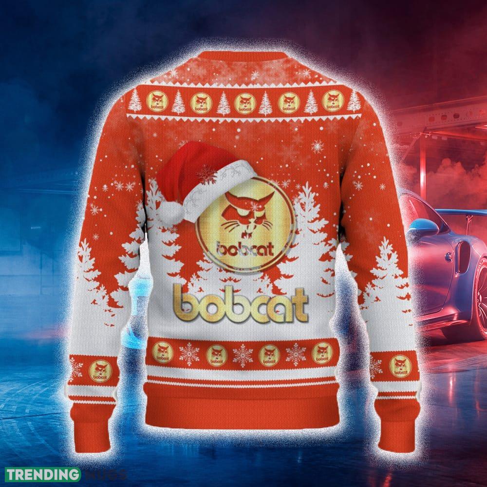 Bobcat Ugly Christmas Sweater 2 Tree Santa Hat Car For Fans Gift Familys Holidays 3D Sweater Bobcat Ugly Christmas Sweater 2 Tree Santa Hat Car For Fans Gift Familys Holidays 3D Sweater