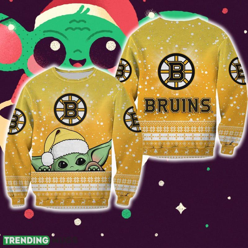 Boston Bruins Christmas Baby Yoda Sweater For Fans Gift Christmas - Boston Bruins Christmas Baby Yoda Sweater Best For Fans Gift Christmas Holidays Boston Bruins Christmas Baby Yoda Sweater For Fans Gift Christmas - Boston Bruins Christmas Baby Yoda Sweater Best For Fans Gift Christmas Holidays