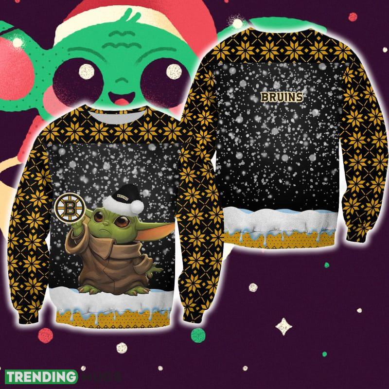 Boston Bruins Christmas Pattern Baby Yoda Sweater Best For Fans Gift Christmas Holidays - Boston Bruins Christmas Pattern Baby Yoda Sweater Best For Fans Gift Christmas Holidays Boston Bruins Christmas Pattern Baby Yoda Sweater Best For Fans Gift Christmas Holidays - Boston Bruins Christmas Pattern Baby Yoda Sweater Best For Fans Gift Christmas Holidays