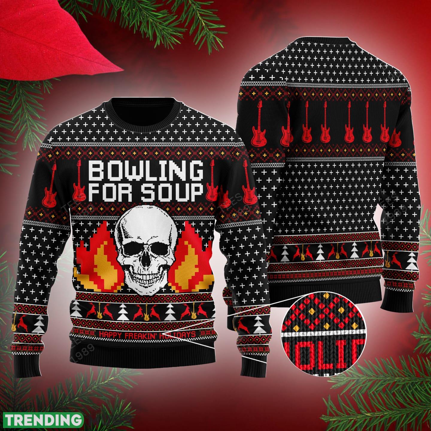 Bowling for Soup Ugly Christmas 3D Sweater For Men And Women - Bowling for Soup Ugly Christmas 3D Sweater For Men And Women Bowling for Soup Ugly Christmas 3D Sweater For Men And Women - Bowling for Soup Ugly Christmas 3D Sweater For Men And Women