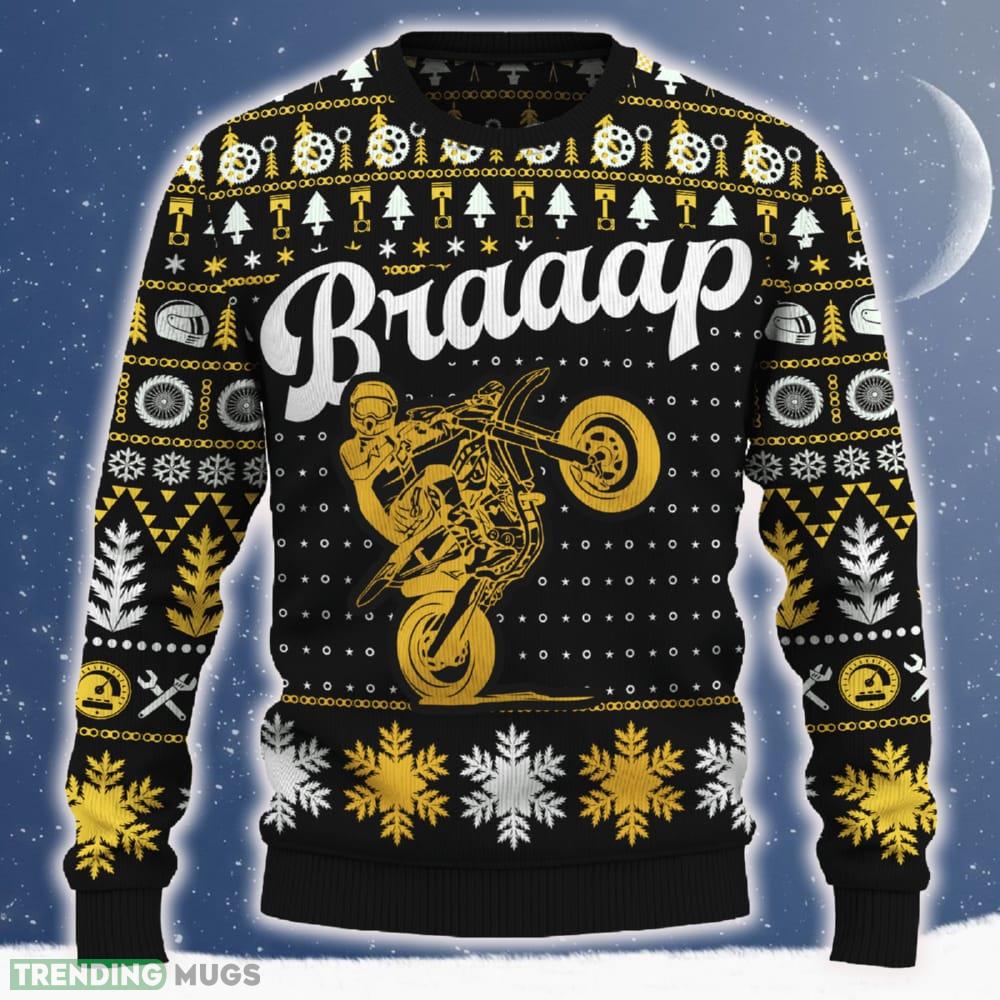 Braaap 250 SX F Motorcross Knitted Christmas Sweater Gift For Men And Women - Braaap 250 SX-F Ugly Christmas Sweater_ 1 Braaap 250 SX F Motorcross Knitted Christmas Sweater Gift For Men And Women - Braaap 250 SX-F Ugly Christmas Sweater_ 1