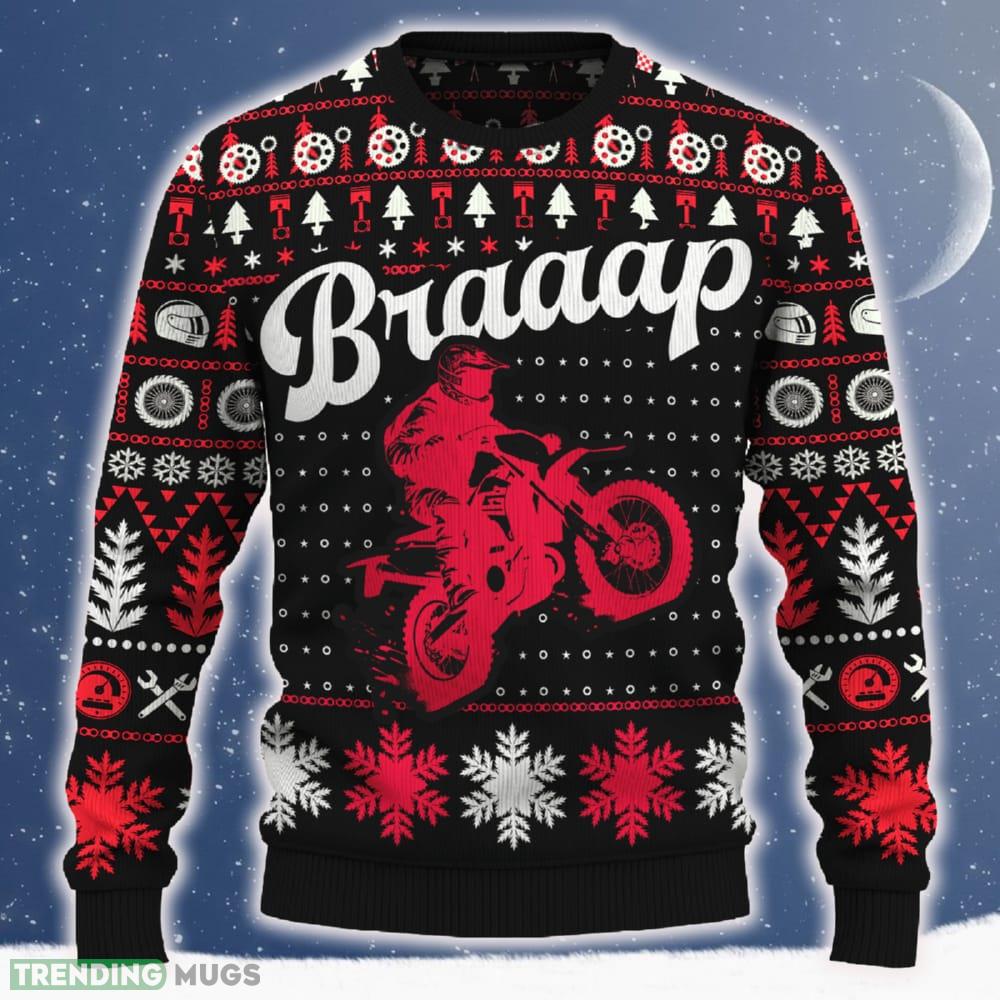 Braaap CRF250L Ugly Christmas Sweater 2023 Trending Motorcross Trendy For Fans Gift - Braaap CRF250L Ugly Christmas Sweater_ 1 Braaap CRF250L Ugly Christmas Sweater 2023 Trending Motorcross Trendy For Fans Gift - Braaap CRF250L Ugly Christmas Sweater_ 1