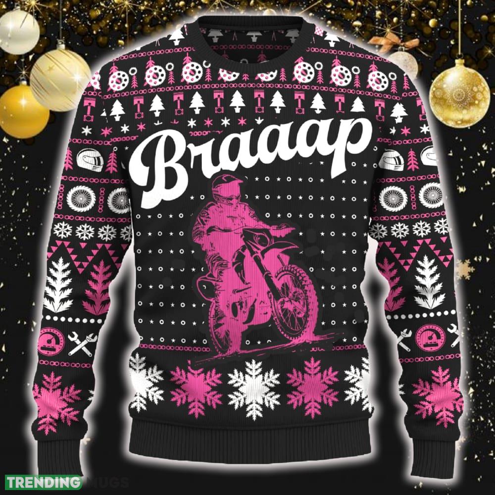 Braaap Dual Sport Motorcross Knitted Christmas Sweater New Gift For Fans - Braaap Dual Sport Christmas Sweater_ 1 Braaap Dual Sport Motorcross Knitted Christmas Sweater New Gift For Fans - Braaap Dual Sport Christmas Sweater_ 1