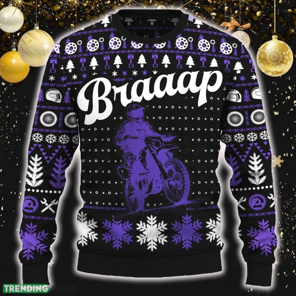 Braaap Dual Sport Ugly Christmas Sweater New Pattern Motorcross Holidays Gift Fans - Braaap Dual Sport Christmas Sweater_ 1 Braaap Dual Sport Ugly Christmas Sweater New Pattern Motorcross Holidays Gift Fans - Braaap Dual Sport Christmas Sweater_ 1