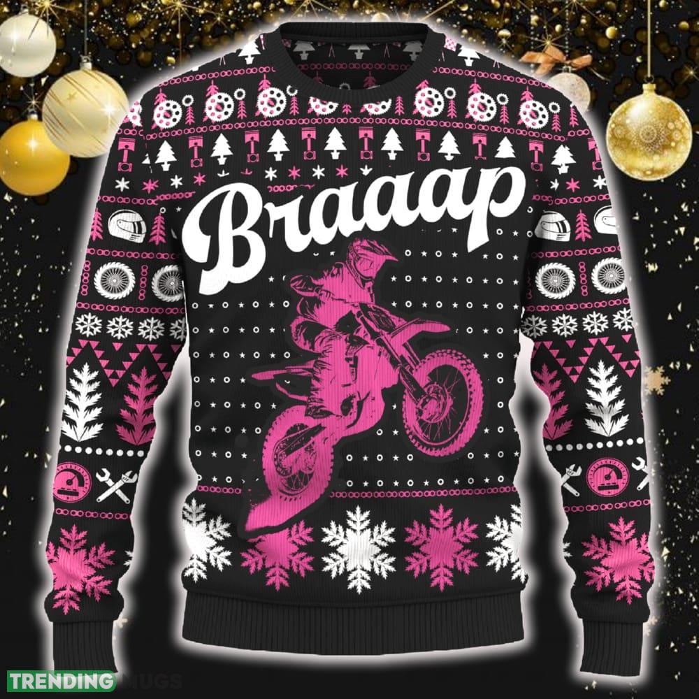 Braaap FC 450 Motorcross Knitted Christmas Sweater New AOP Gift Holidays - Braaap FC 450 Christmas Sweater_ 1 Braaap FC 450 Motorcross Knitted Christmas Sweater New AOP Gift Holidays - Braaap FC 450 Christmas Sweater_ 1