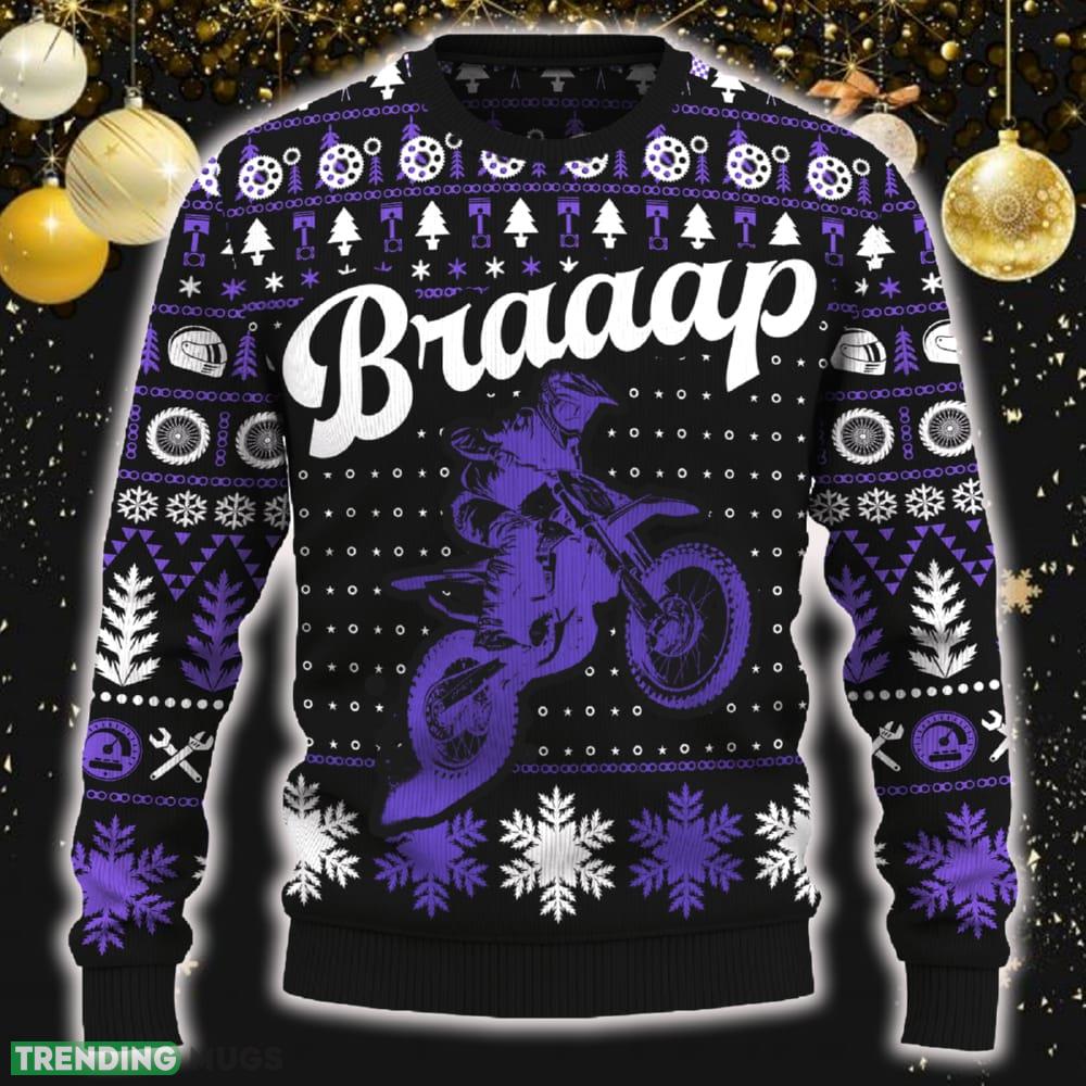 Braaap FC 450 Snow Ugly Christmas Sweater New Pattern Motorcross Holidays Gift Fans - Braaap FC 450 Christmas Sweater_ 1 Braaap FC 450 Snow Ugly Christmas Sweater New Pattern Motorcross Holidays Gift Fans - Braaap FC 450 Christmas Sweater_ 1