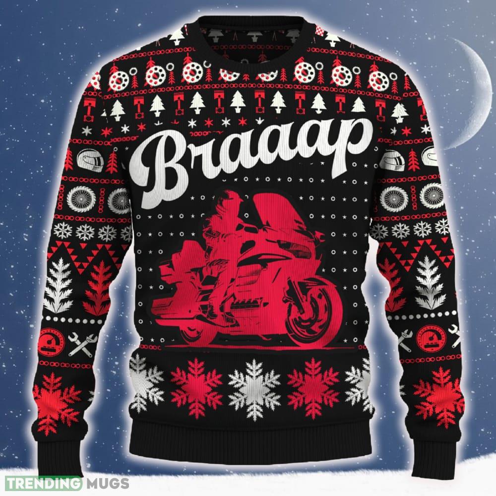 Braaap Gold Wing Ugly Christmas Sweater 2023 Trending Motorcross Cozy For Fans Gift - Braaap Gold Wing Christmas Sweater_ 1 Braaap Gold Wing Ugly Christmas Sweater 2023 Trending Motorcross Cozy For Fans Gift - Braaap Gold Wing Christmas Sweater_ 1
