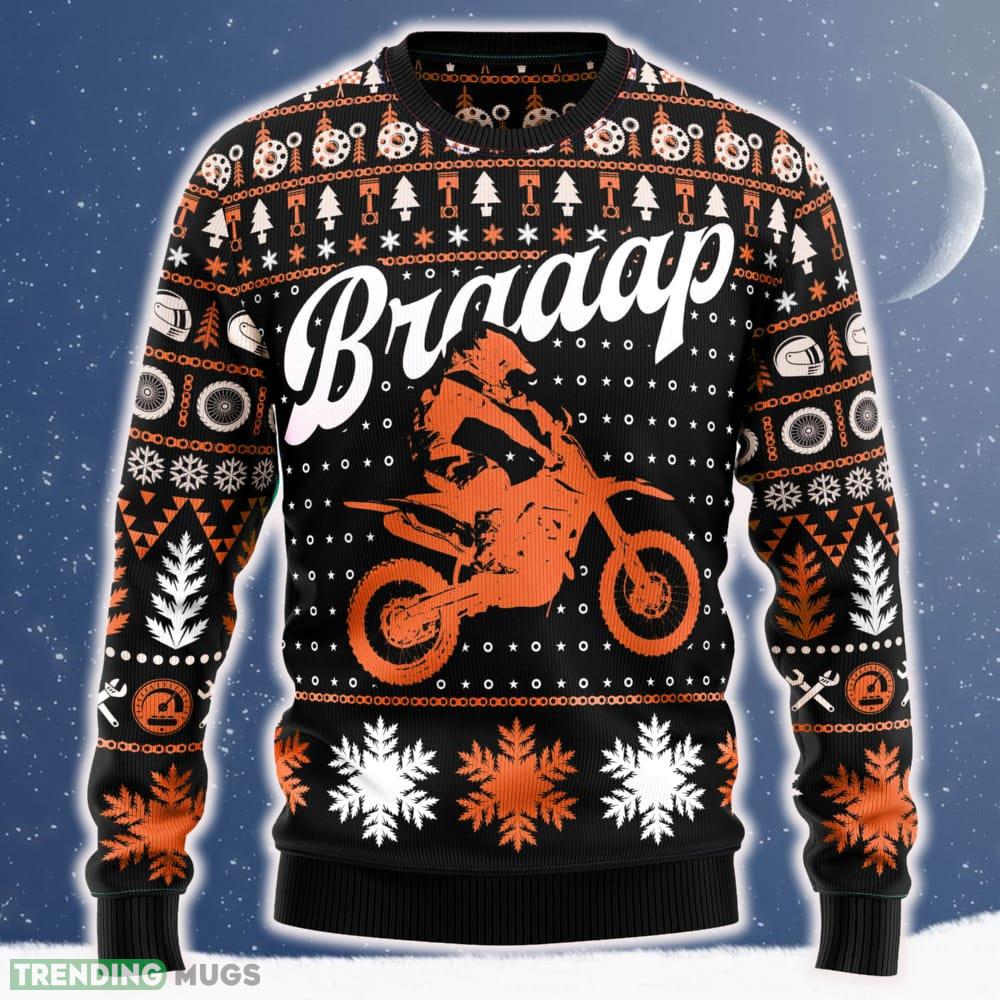 Braaap Moto Motorcross Knitted Xmas Sweater AOP Gift Holidays - Braaap Moto Ugly Christmas Sweater_ 1 Braaap Moto Motorcross Knitted Xmas Sweater AOP Gift Holidays - Braaap Moto Ugly Christmas Sweater_ 1