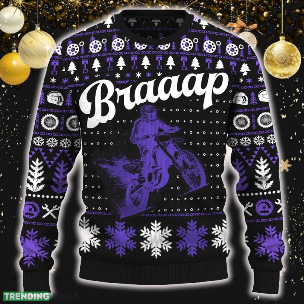Braaap RM Z250 Motorcross Ugly Xmas 3D Sweater New Gift For Men And Women 3D Sweater Braaap RM Z250 Motorcross Ugly Xmas 3D Sweater New Gift For Men And Women 3D Sweater