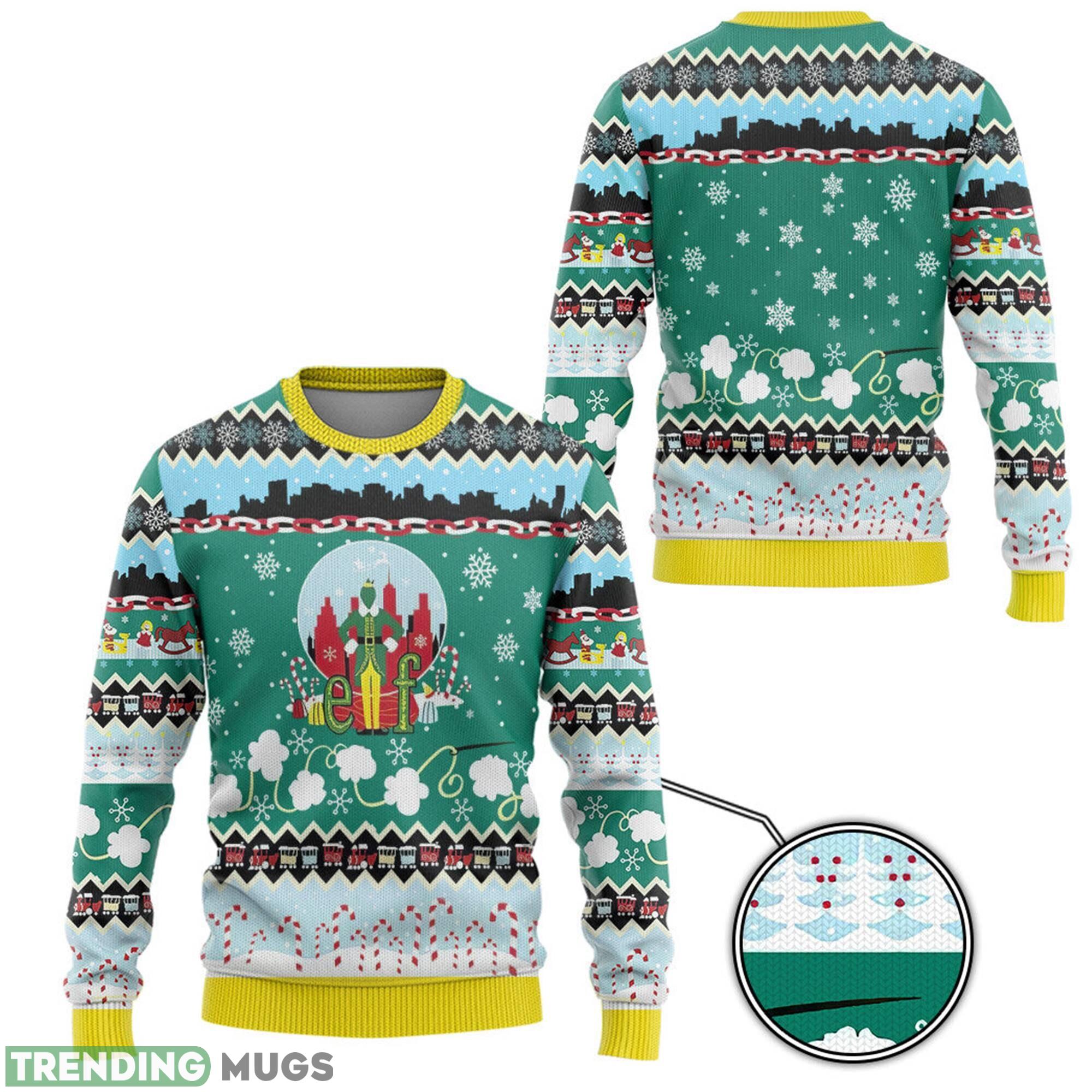 Buddy The Elf Ugly Buddy Hobbs Elf Christmas Movie Ugly Sweater Elf Movie Xmas 3D Sweater Buddy The Elf Ugly Buddy Hobbs Elf Christmas Movie Ugly Sweater Elf Movie Xmas 3D Sweater