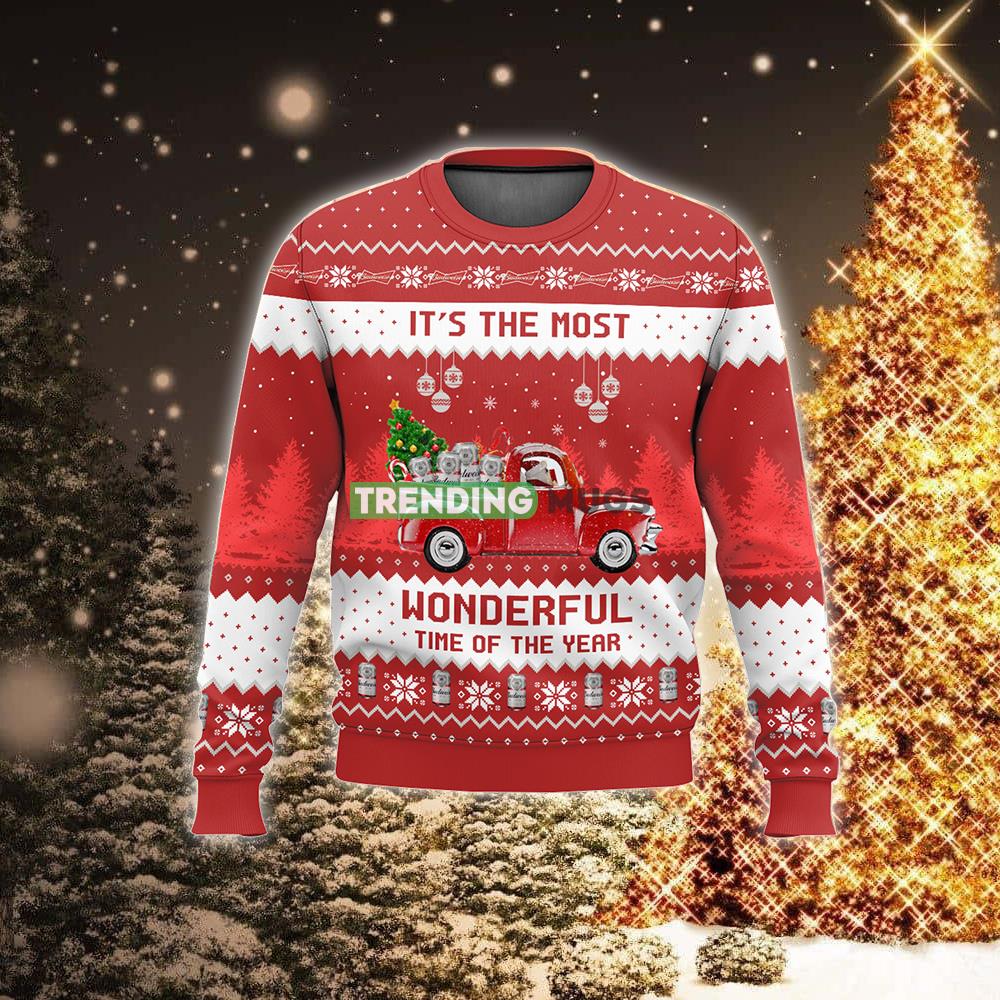 Budweiser It’s The Most Wonderful Time For A Beer New Style 2023 Ugly Sweater December For Christmas 3D Sweater Budweiser It’s The Most Wonderful Time For A Beer New Style 2023 Ugly Sweater December For Christmas 3D Sweater
